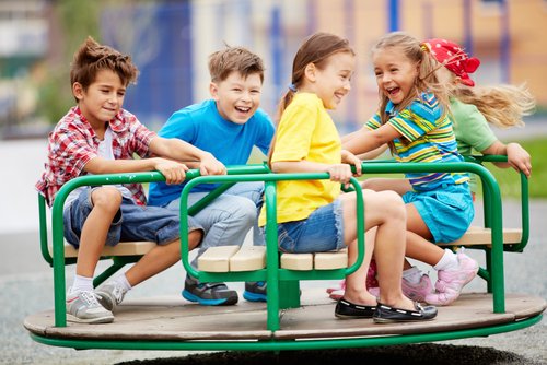 kids on a playground
