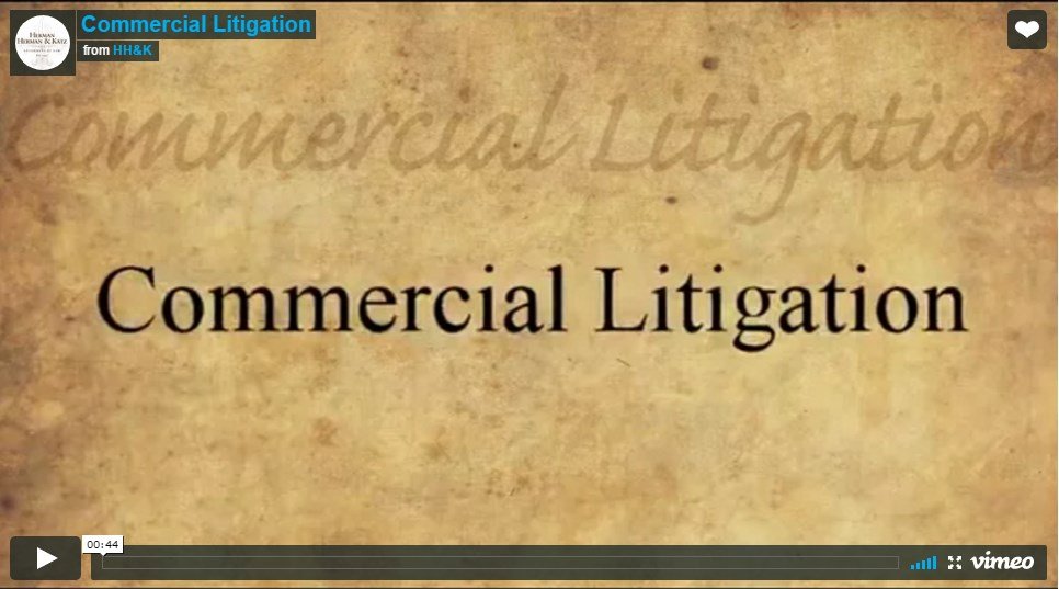 open commercial litigation video
