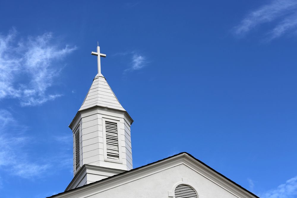 Church Steeple at Glendale United Methodist Church, Nashville, Tenn