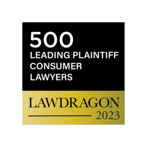 500 leading plaintiff consumer lawyers- Lawdragon 2023.