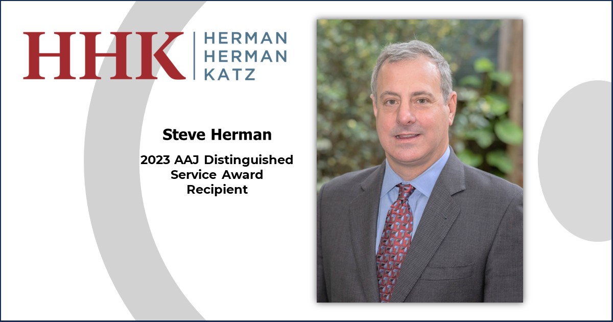 Steve Herman 2023 AAJ Distinguished Service Award Recipient